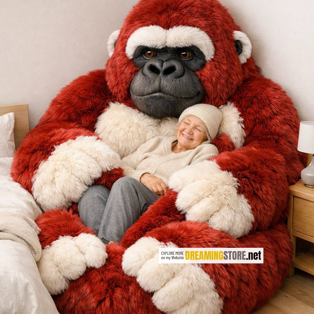 Fluffy Gorilla Bean Bags