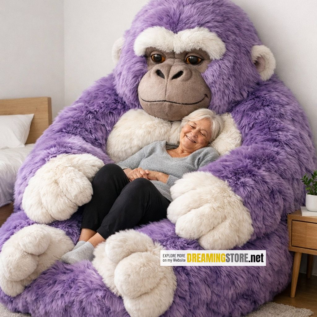 Fluffy Gorilla Bean Bags