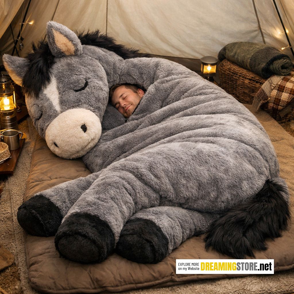 Fluffy Horse Sleeping Bag