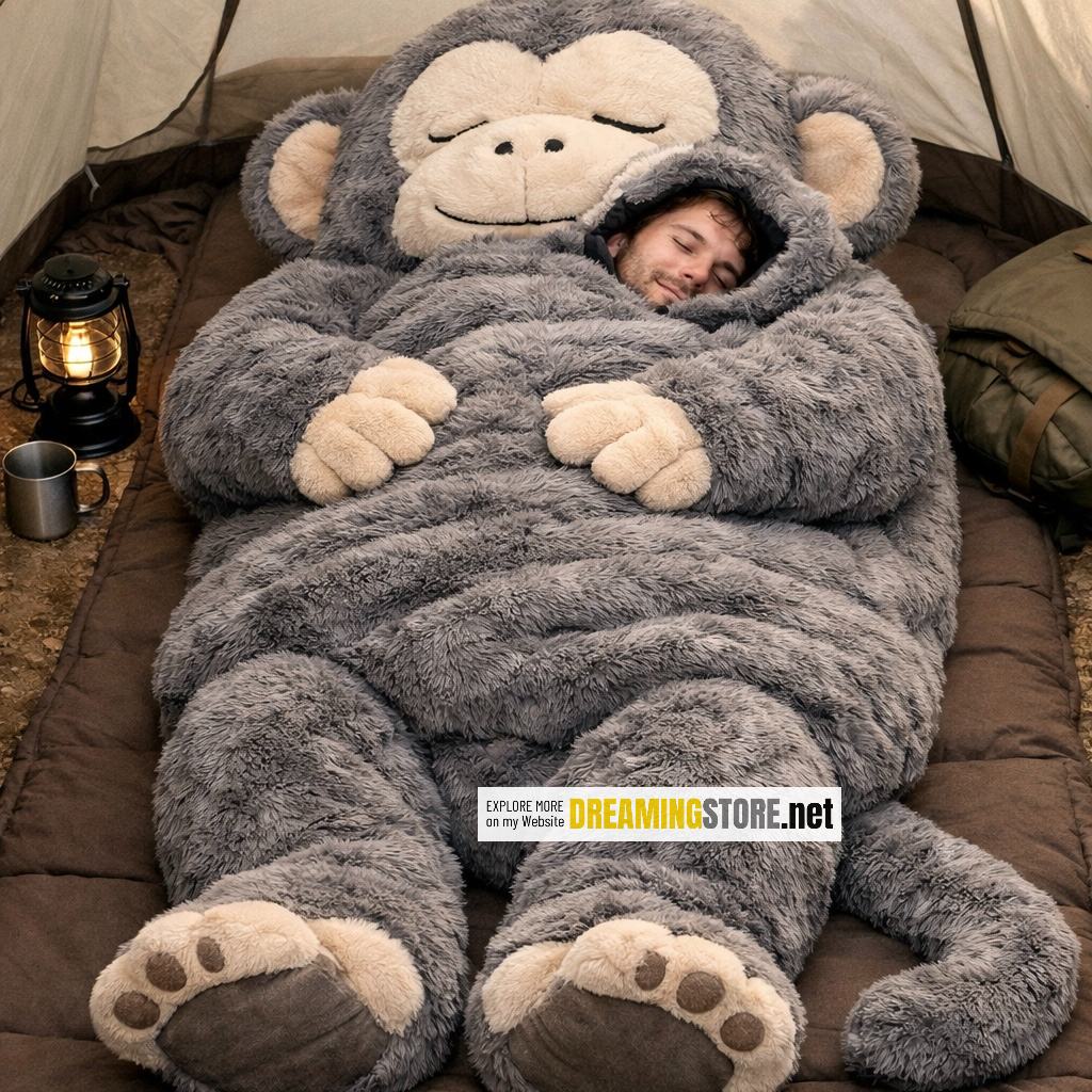Fluffy Monkey Sleeping Bags