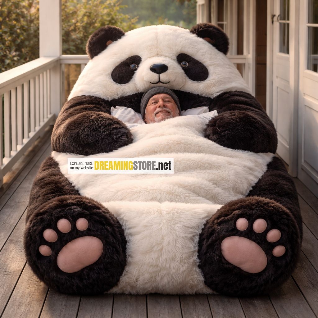 Fluffy Panda Sleeping Bag