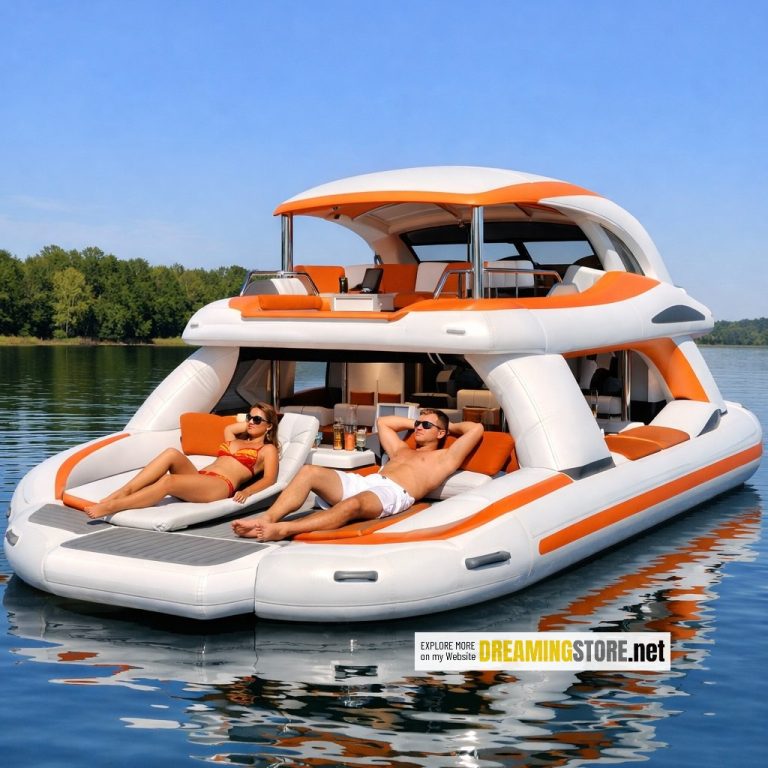 Inflatable Yacht Lake Float | Five-Star Luxury on Calm Waters