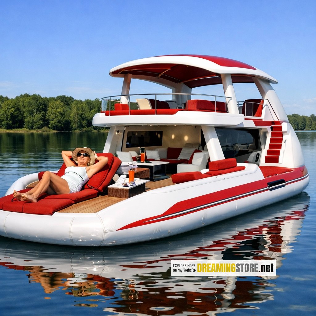 Inflatable Yacht Lake Float