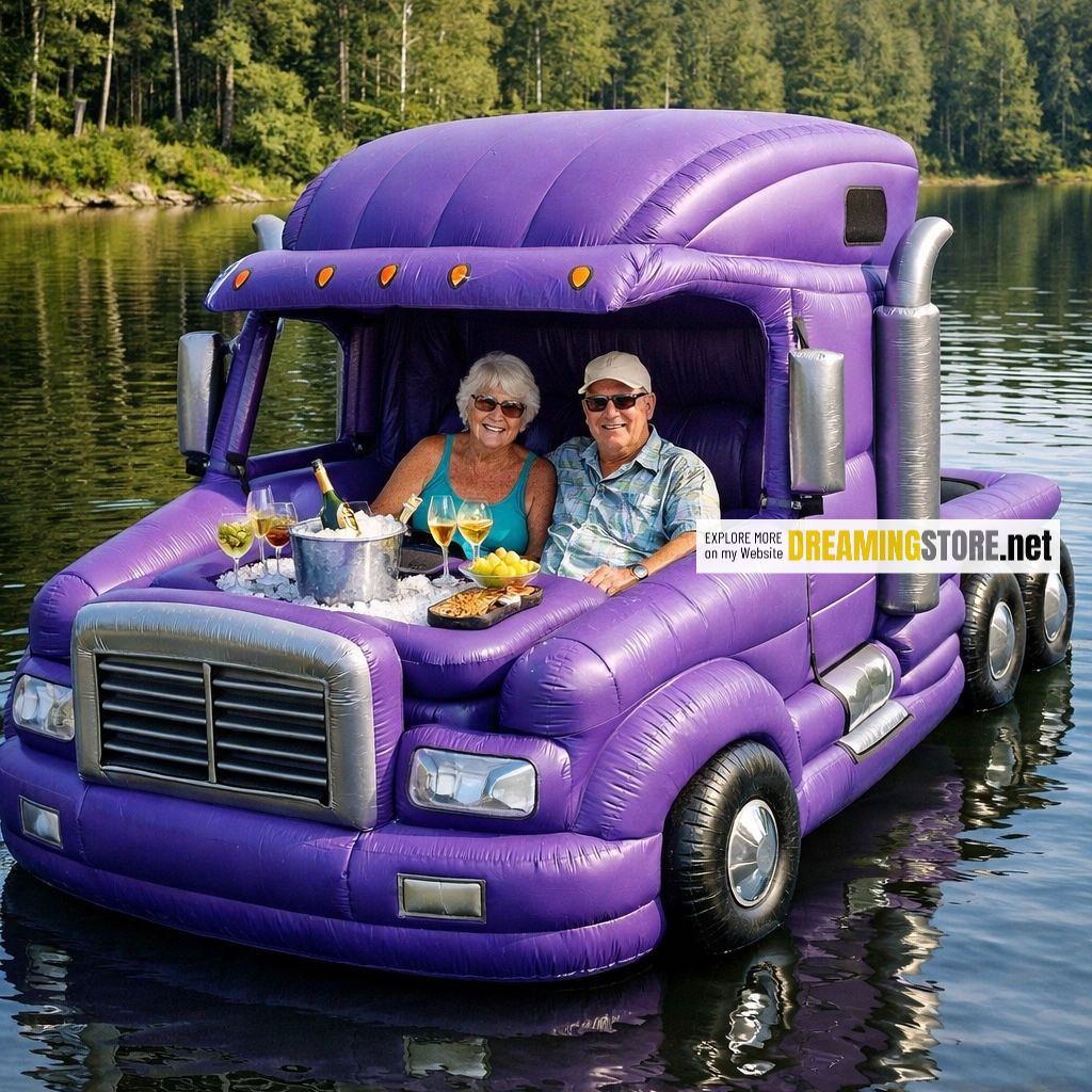 Semi Truck Lake Party Float