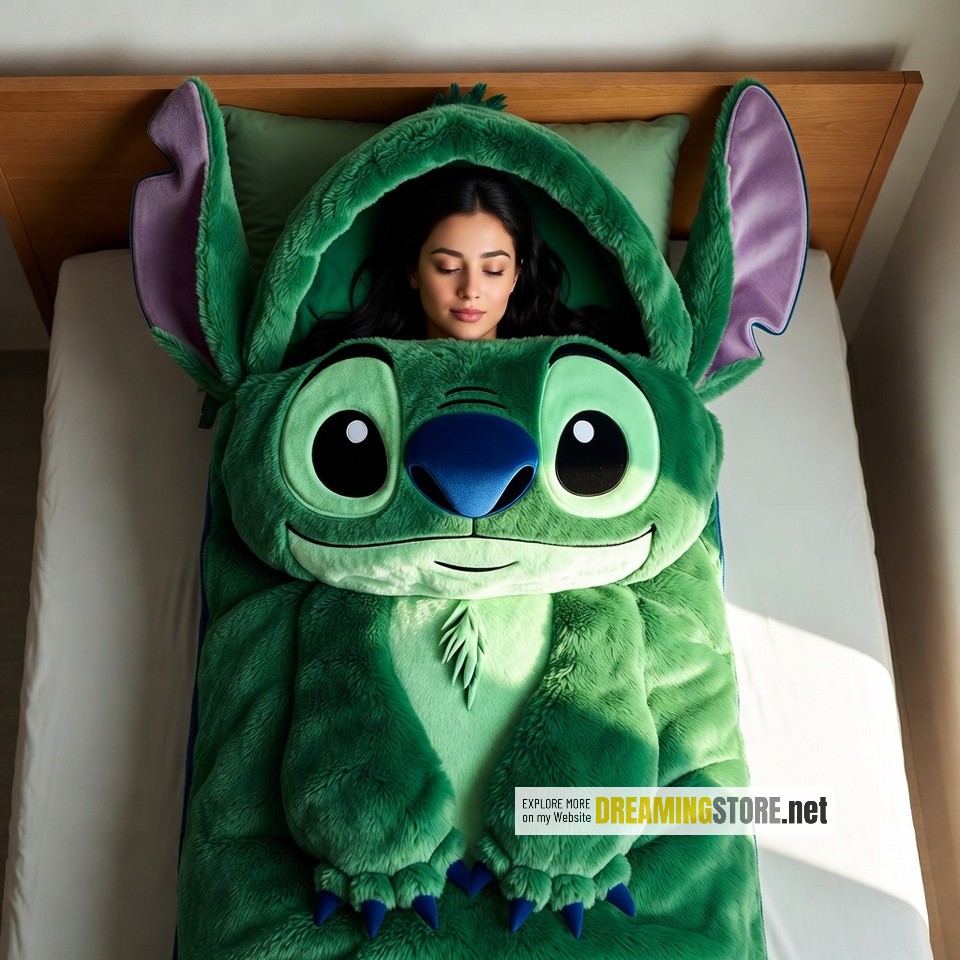 stitch-shaped sleeping bags