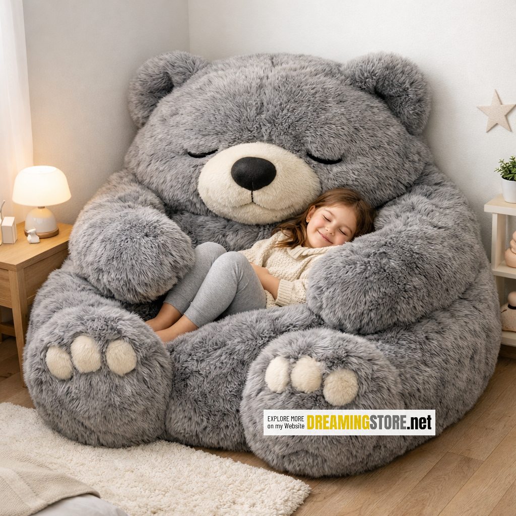 Fluffy Bear Bean Bags