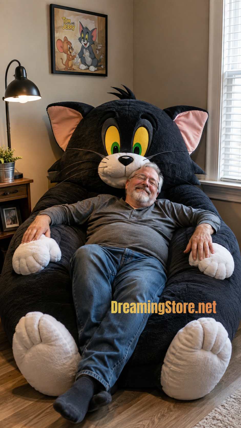 Fluffy Tom and Jerry bean bags