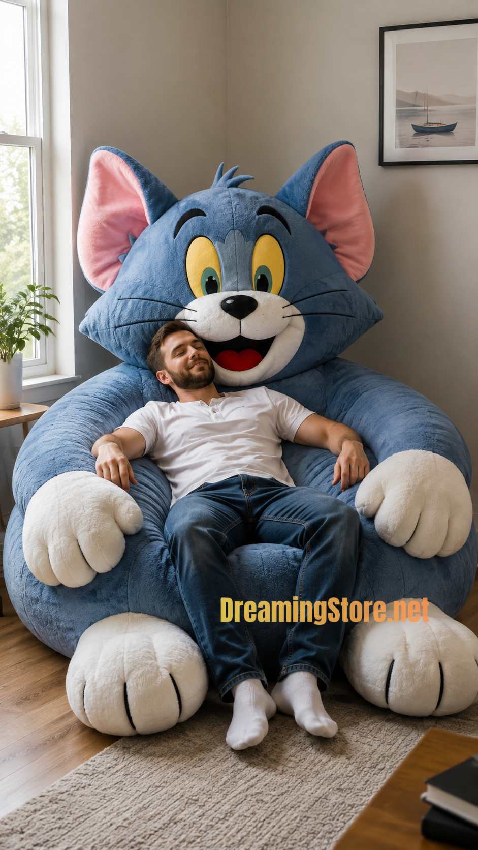 Fluffy Tom and Jerry bean bags