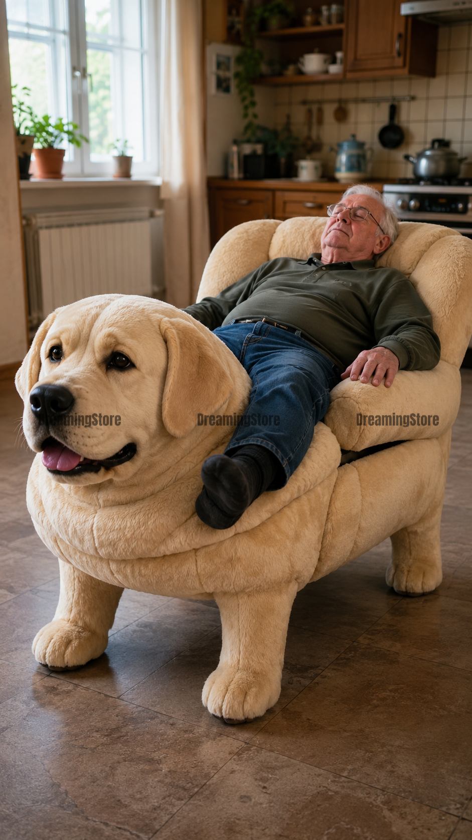 giant dog-shaped recliners
