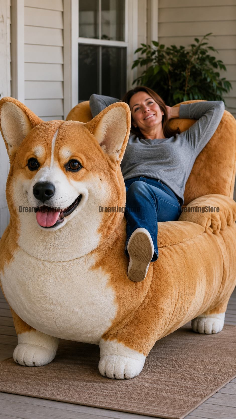 giant dog-shaped recliners