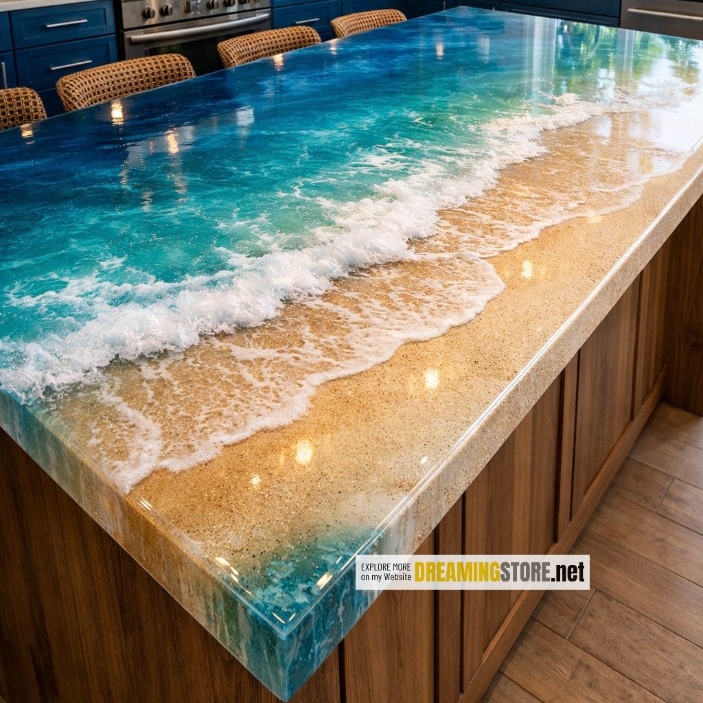 Epoxy Beach Countertop