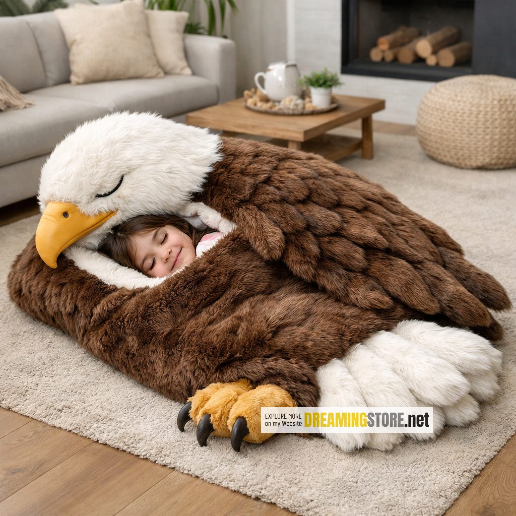 eagle-shaped sleeping bag