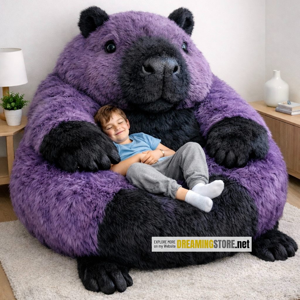 Fluffy Capybara Bean Bag