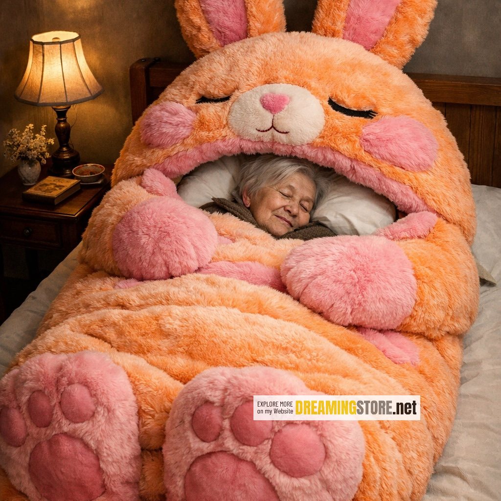 Fluffy Rabbit Sleeping Bag