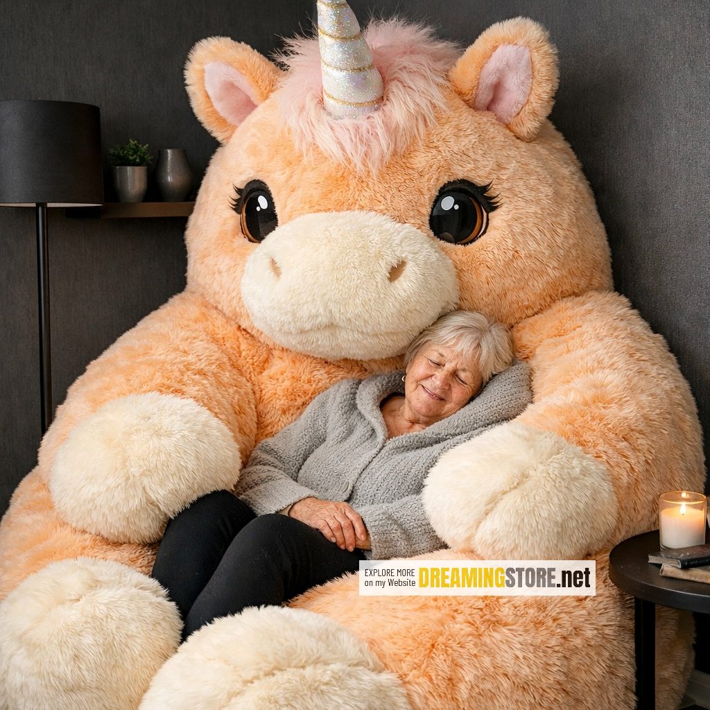 Fluffy Unicorn Bean Bags