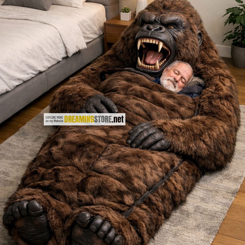 gorilla-shaped sleeping bags