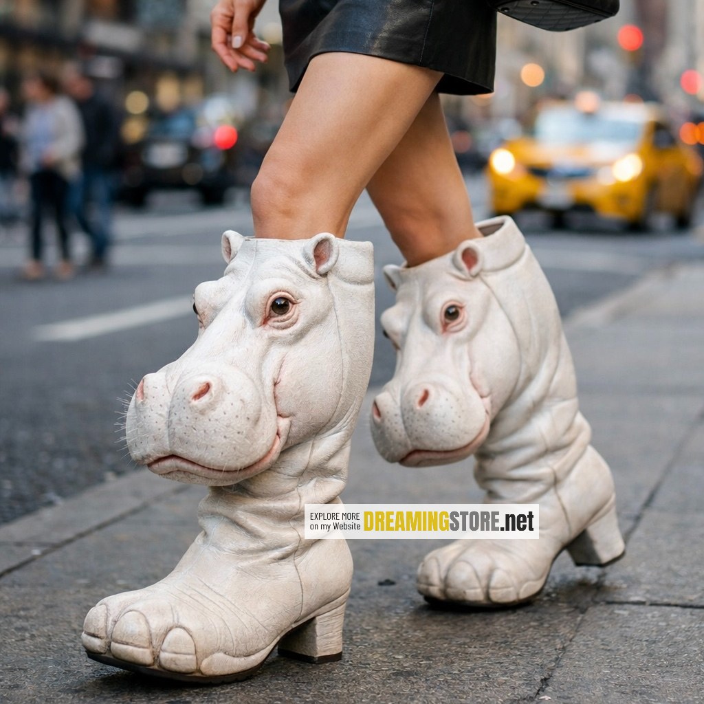 hippo-shaped boots
