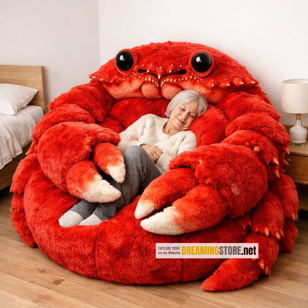 crab-shaped bean bag