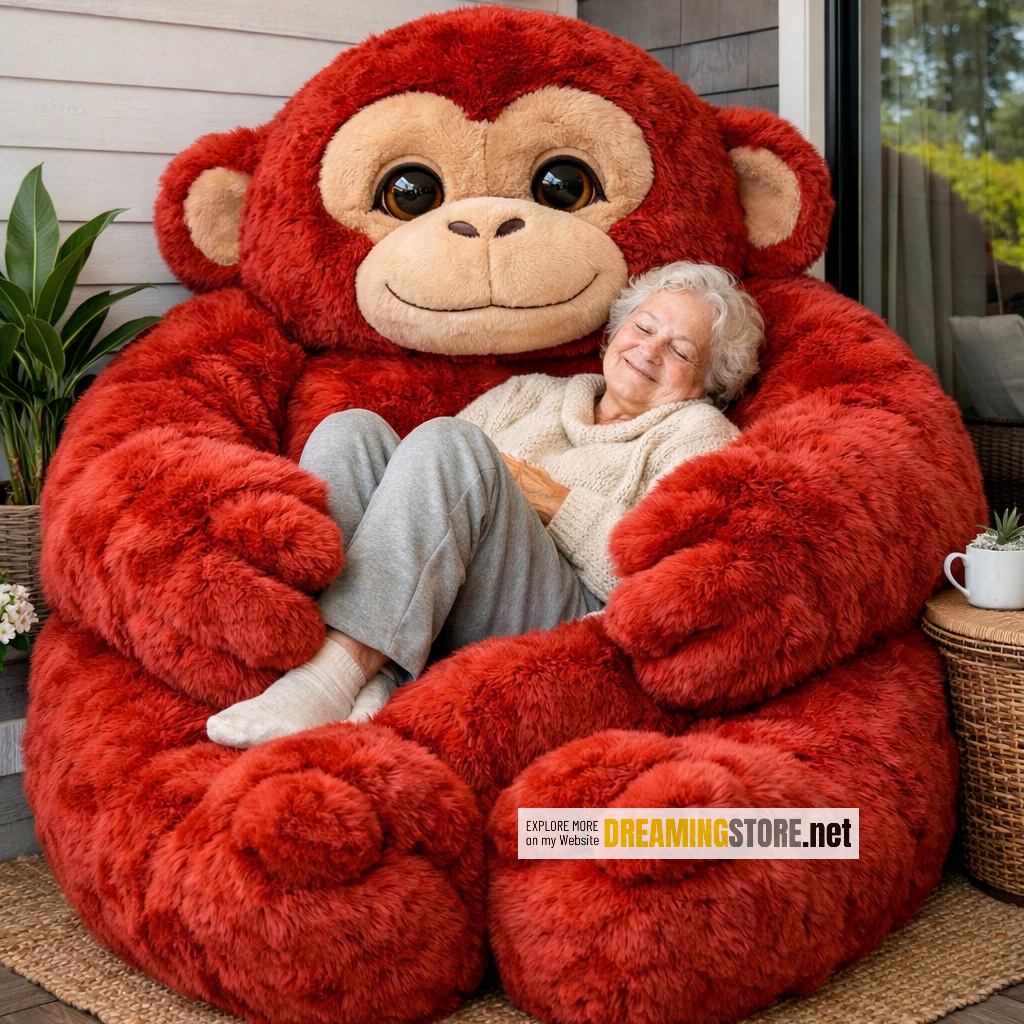 fluffy monkey bean bags