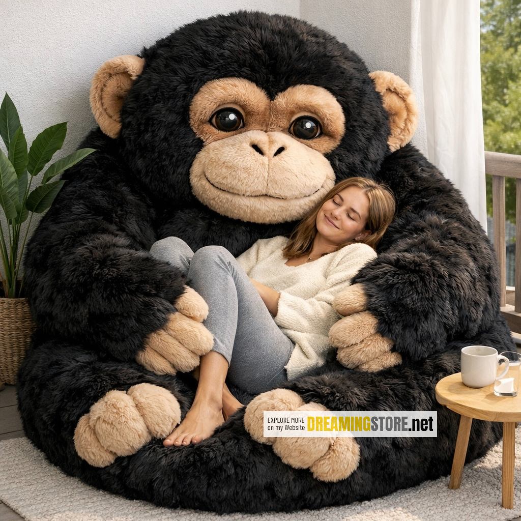 fluffy monkey bean bags