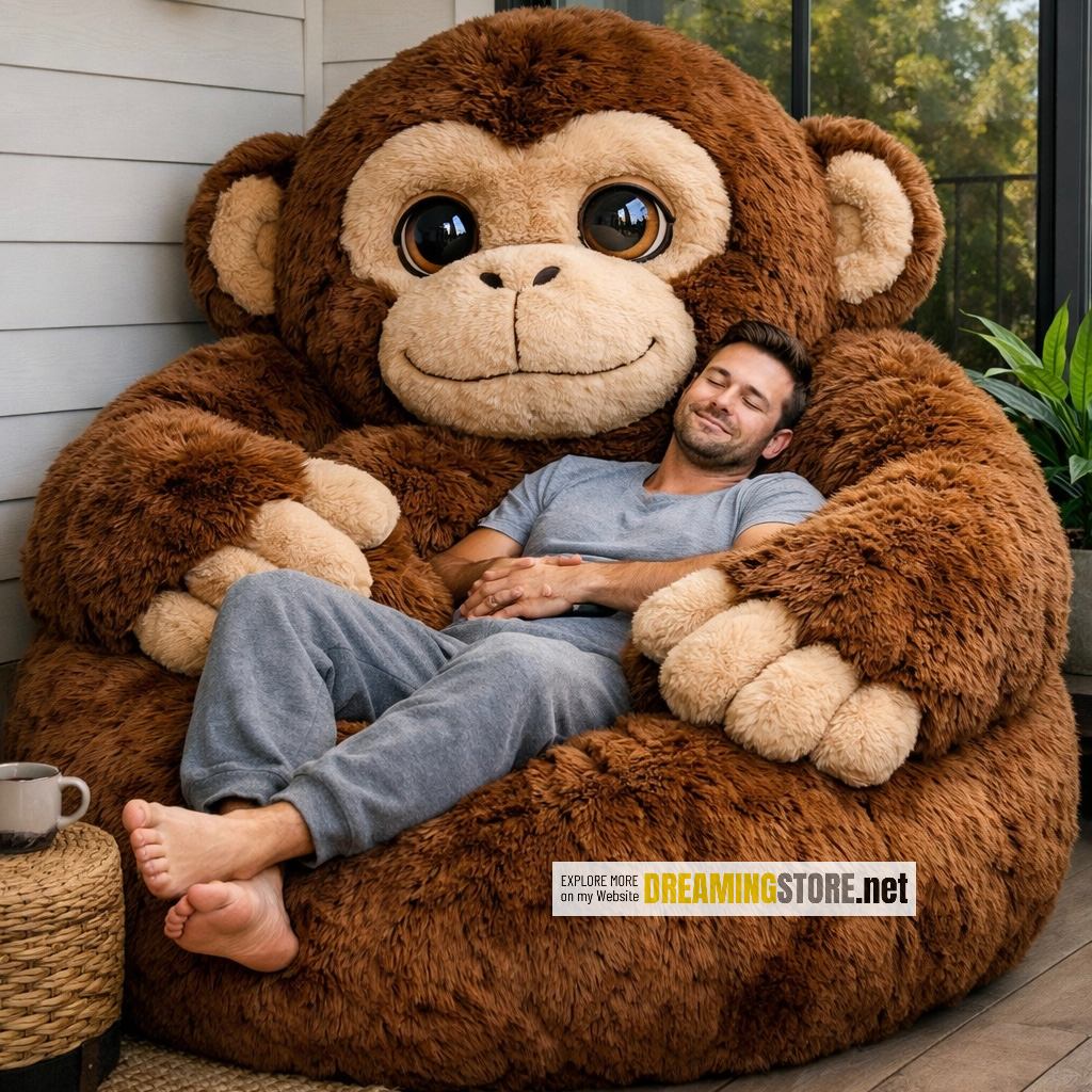Monkey Shaped Bean Bag