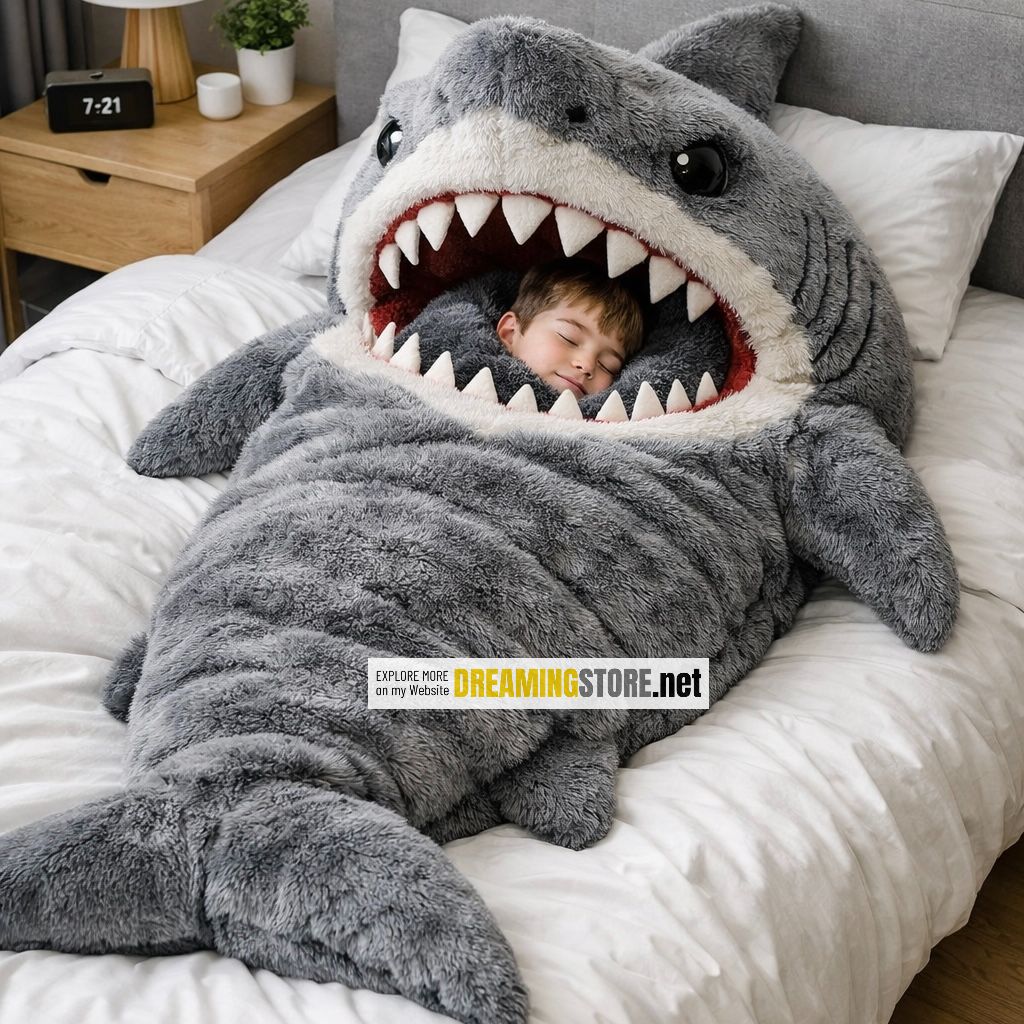 Shark-Shaped Sleeping Bags
