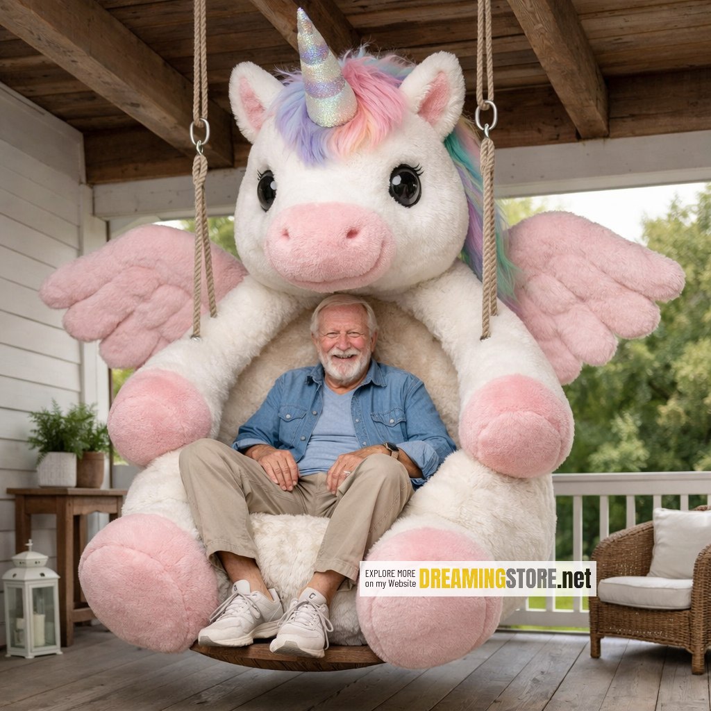 swinging unicorn chair