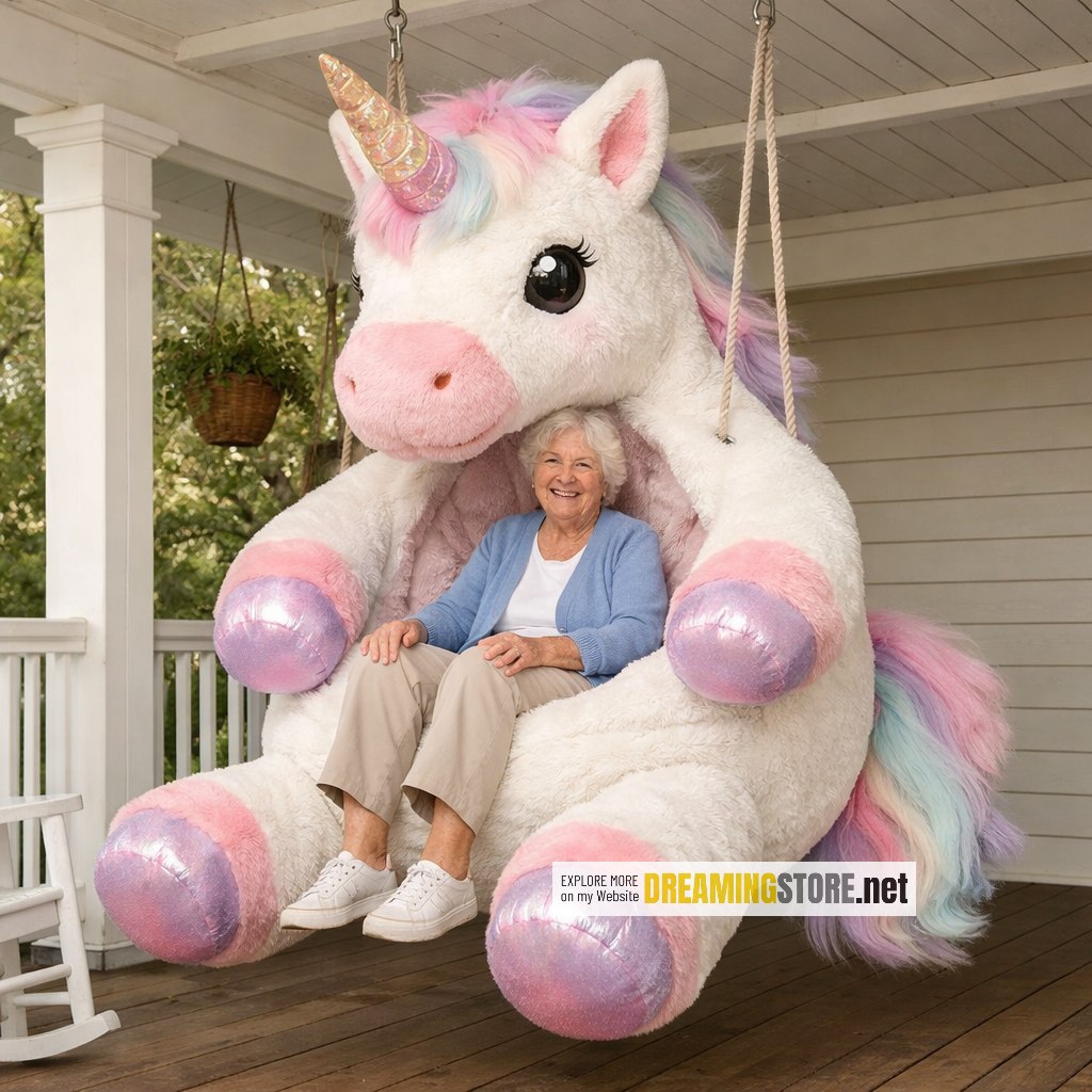 swinging unicorn chair