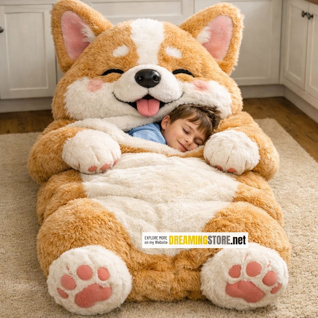 corgi dog sleeping bag