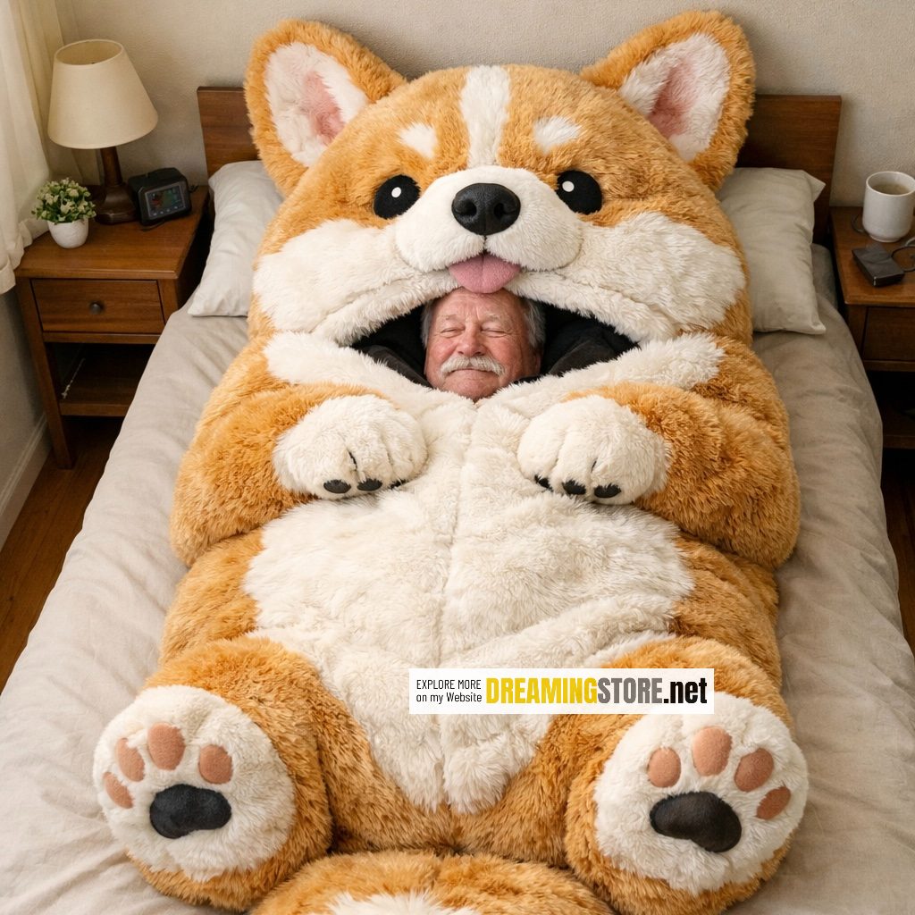 corgi dog sleeping bag