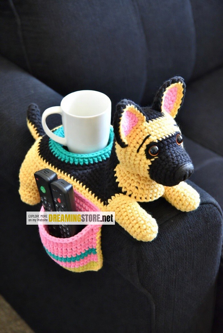 dog crochet sofa organizer