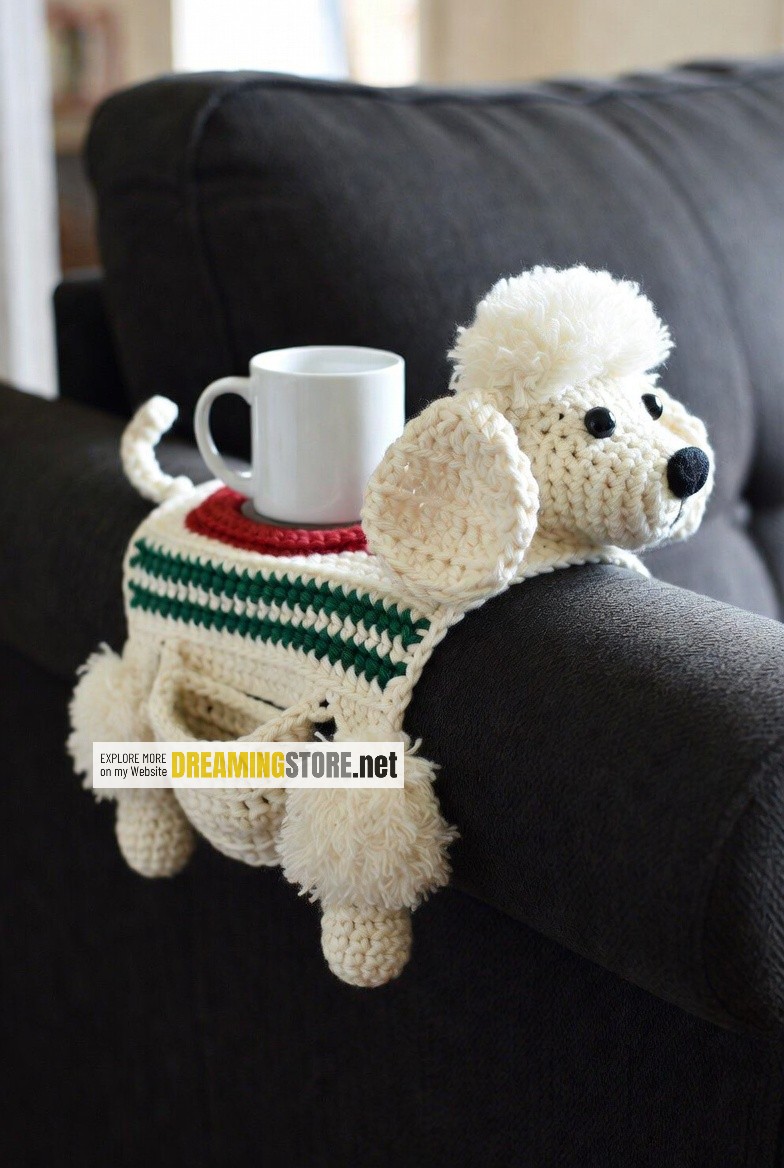 dog crochet sofa organizer