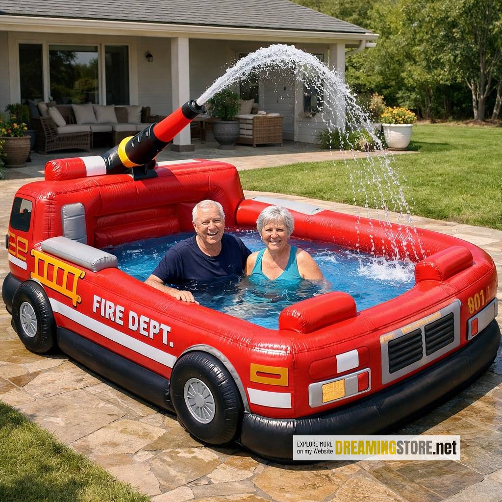 Inflatable Fire Truck Pool