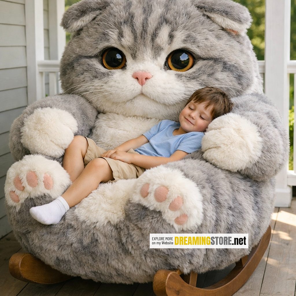 cat-shaped rocking chair