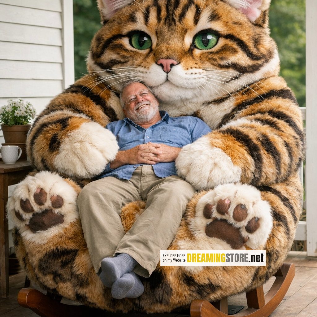 Fluffy Cat Rocking Chairs