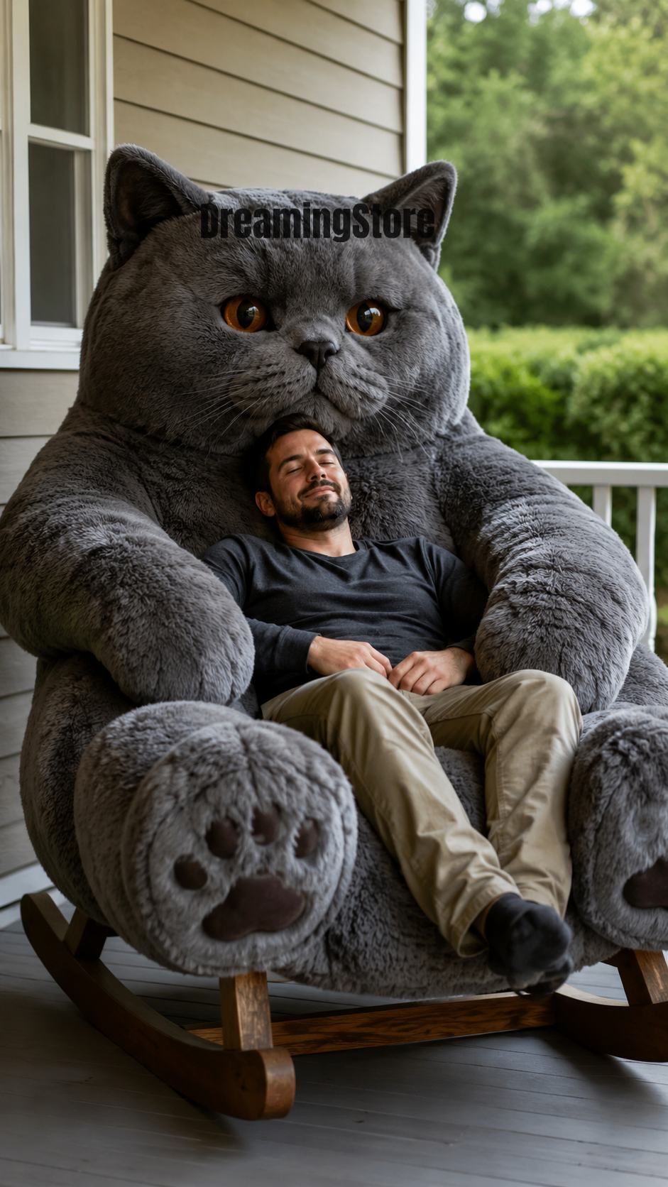 Cat-Shaped Rocking Chair