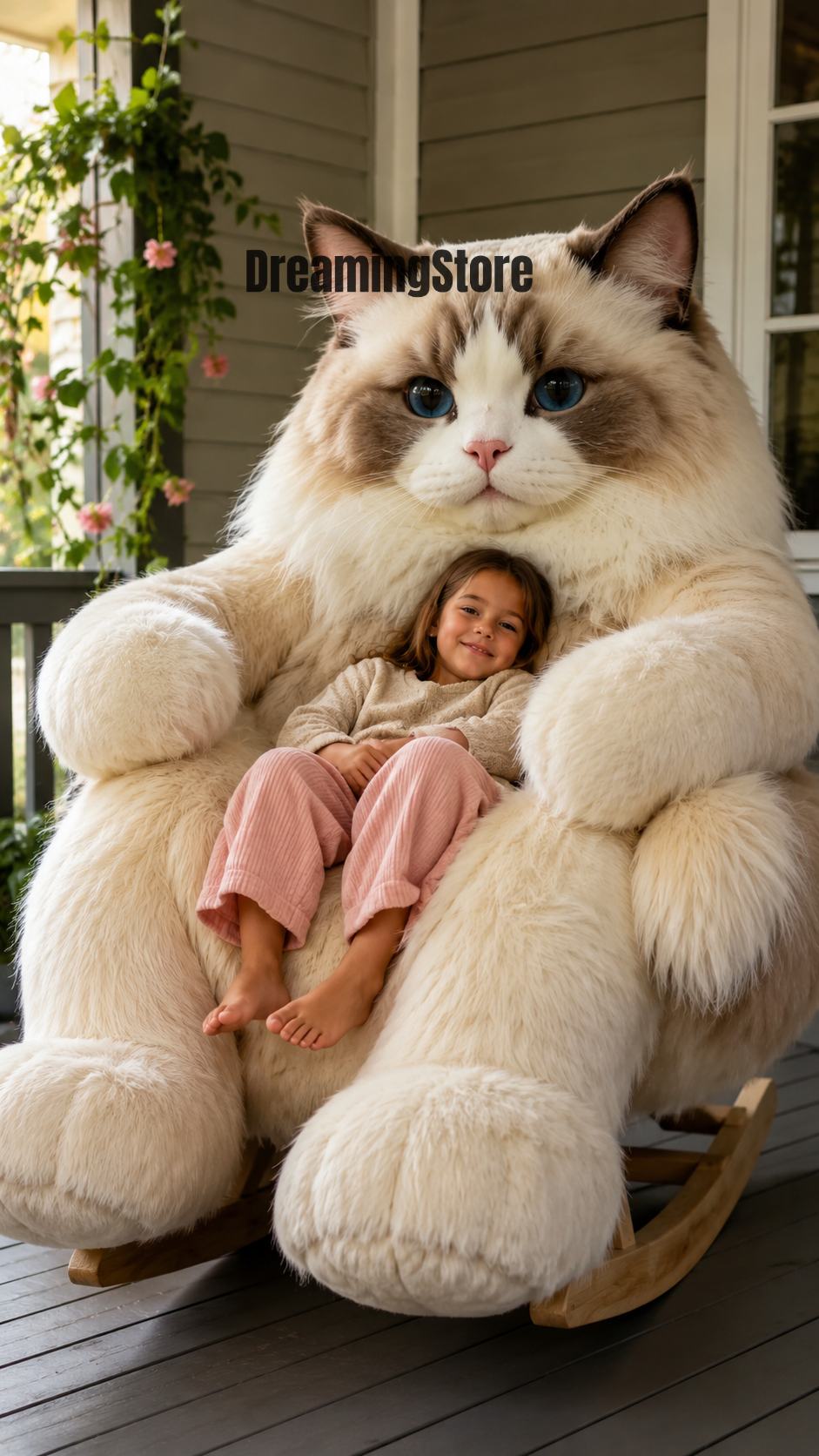 Fluffy Cat Rocking Chairs