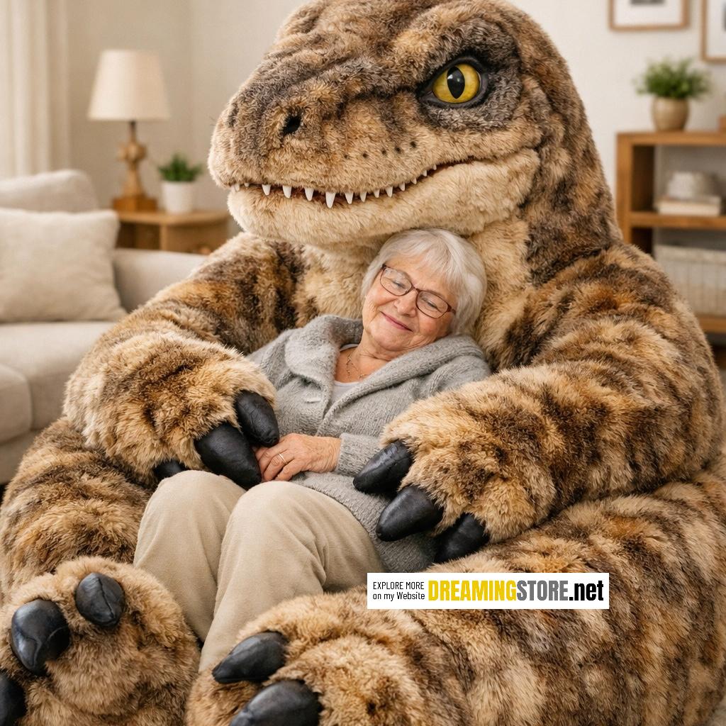 dinosaur-shaped bean bags