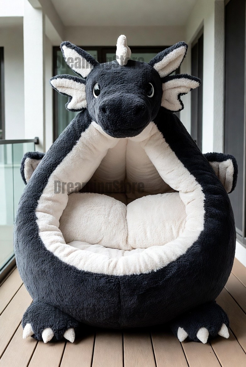 Fluffy Dragon Lounging Pods
