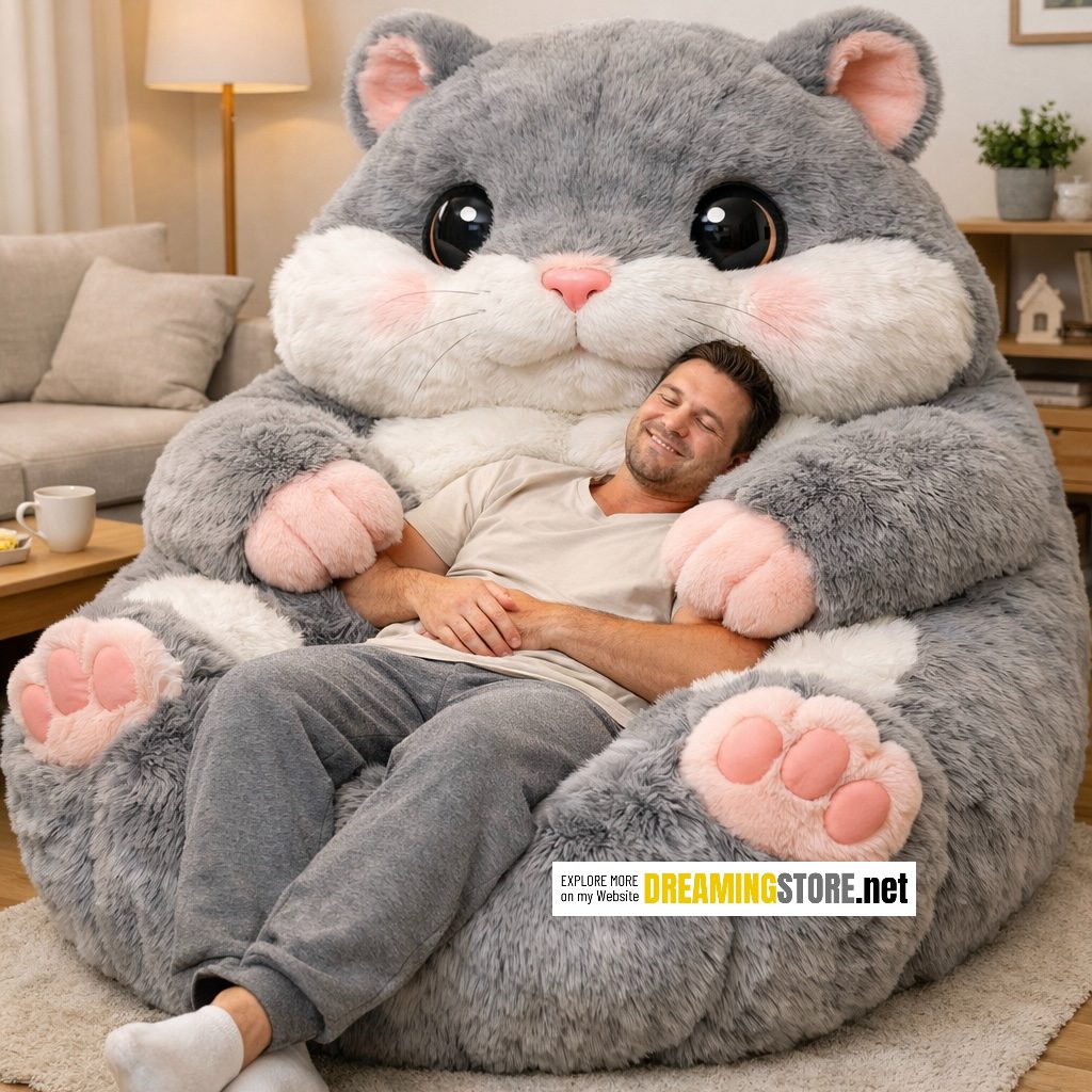 Fluffy Hamster Bean Bags