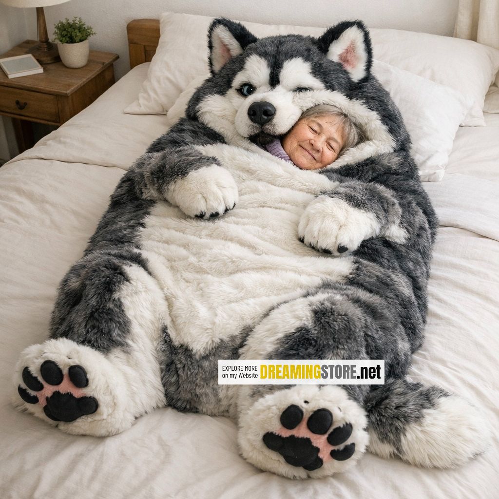Fluffy Husky Sleeping Bag
