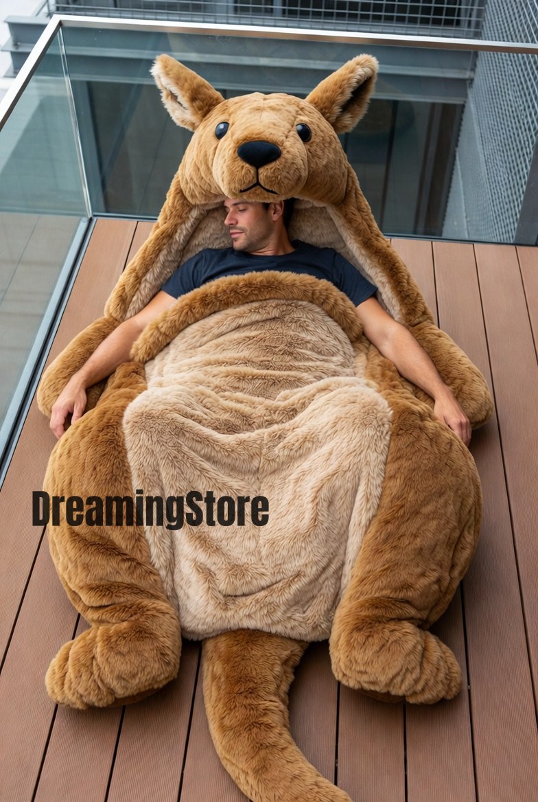 Fluffy Kangaroo Sleeping Bag