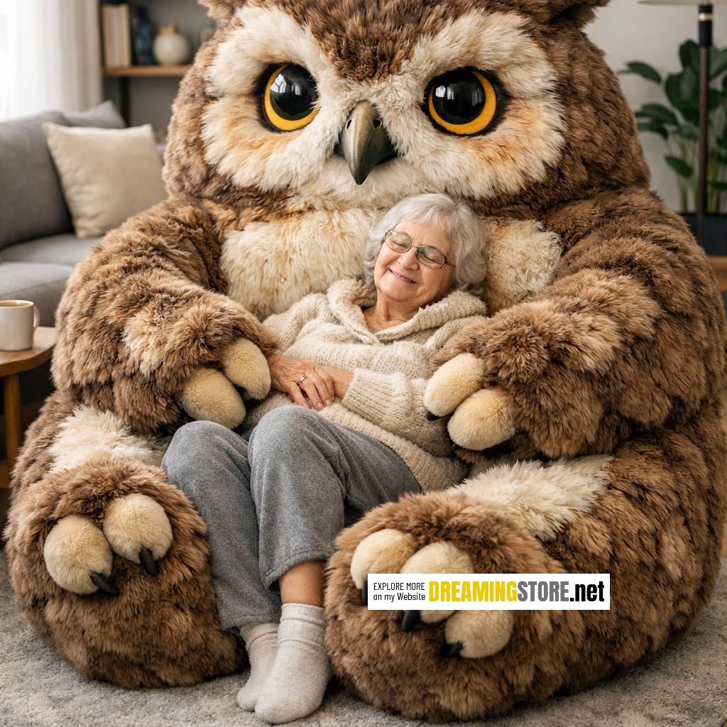 owl-shaped bean bags