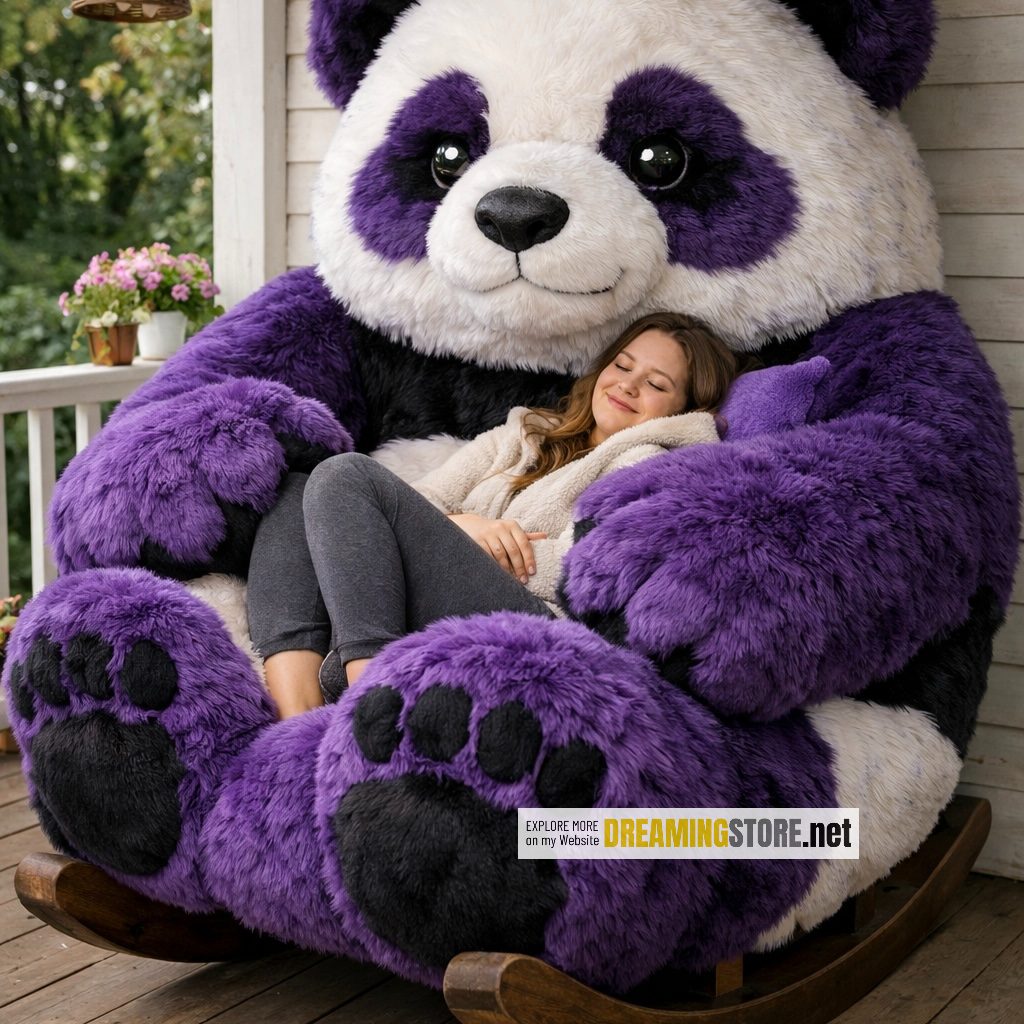 panda-shaped rocking chairs