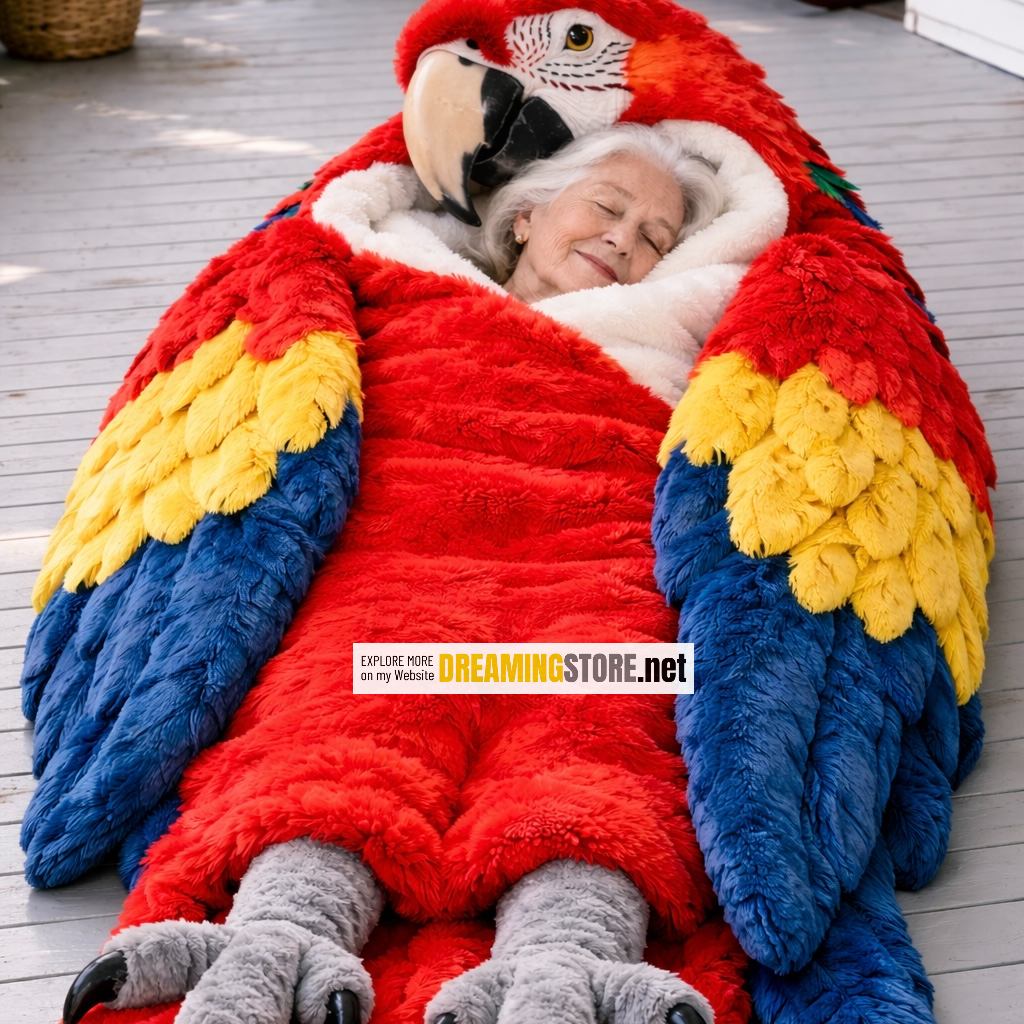Fluffy Parrot Sleeping Bag