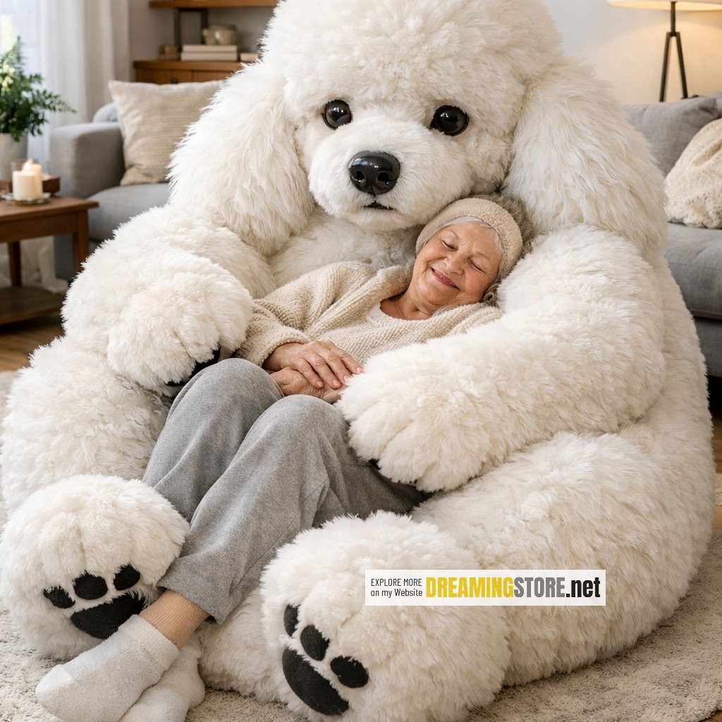 poodle dog bean bags