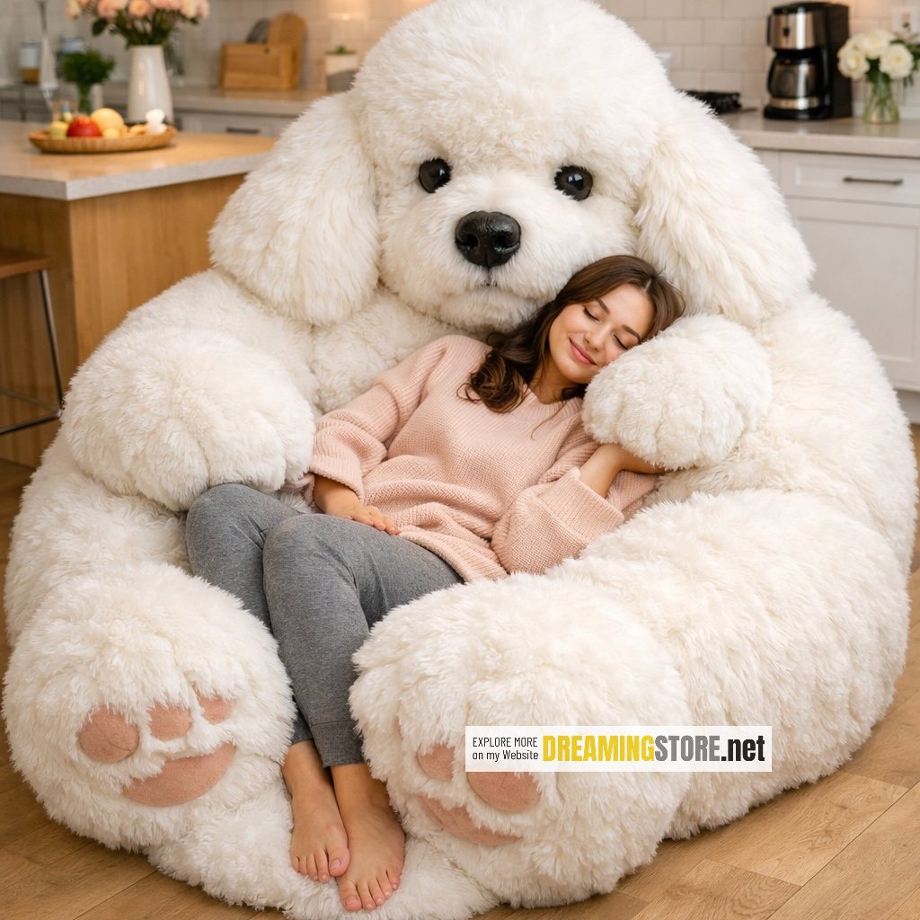 poodle dog bean bags