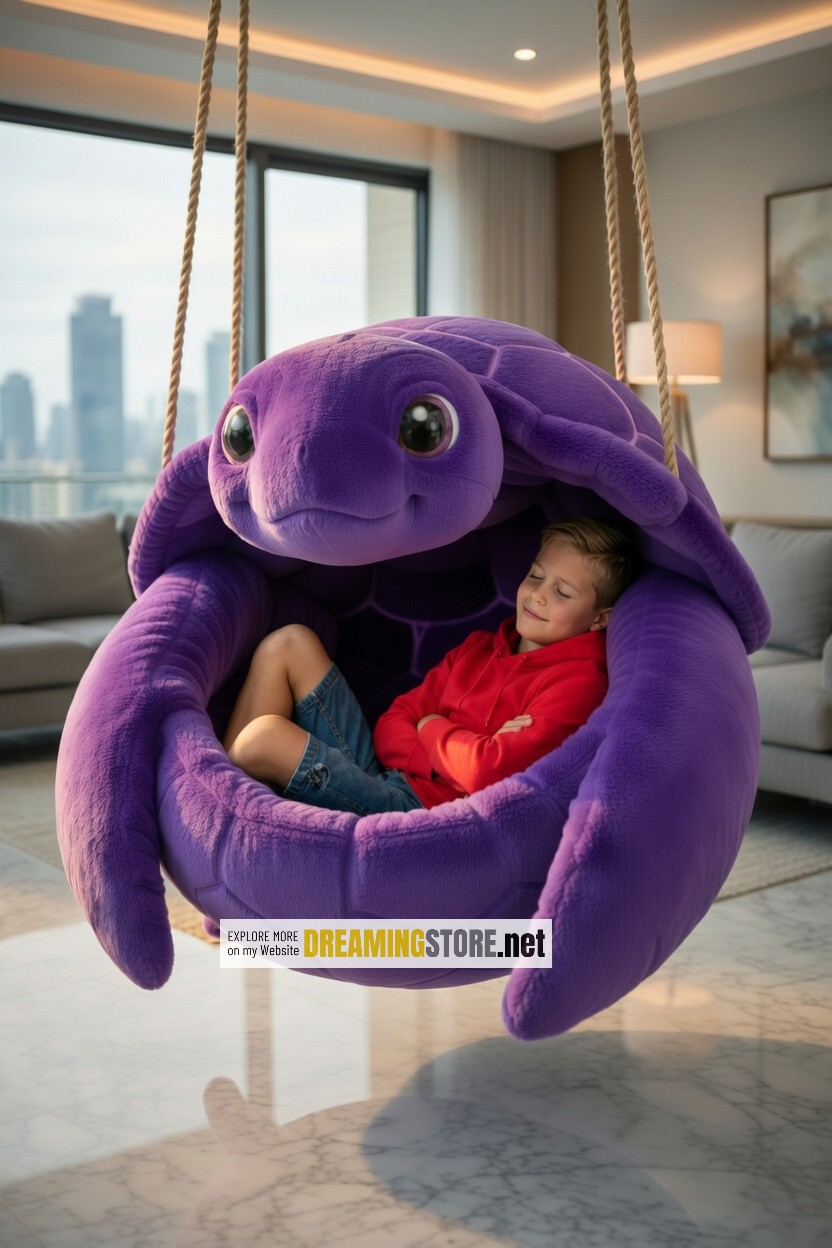 Fluffy Turtle Swing
