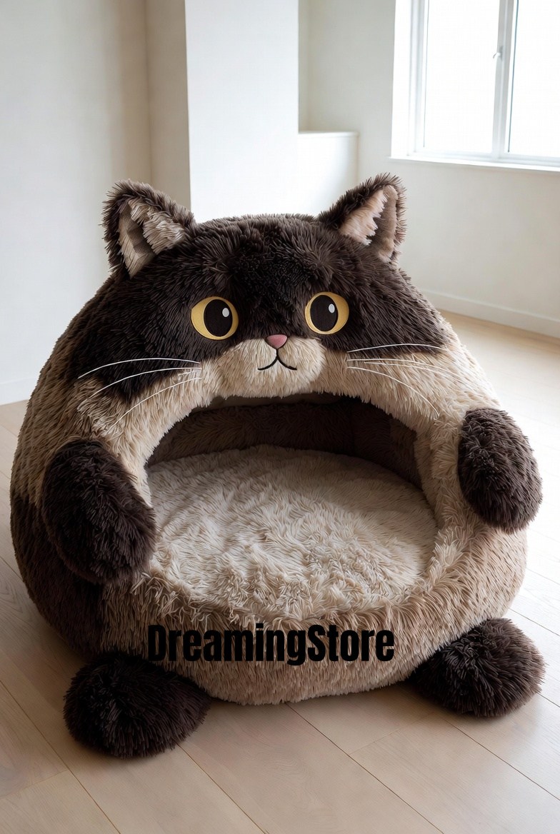 Giant Cat Lounging Pod