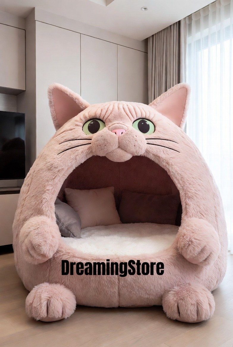 Giant Cat Lounging Pod